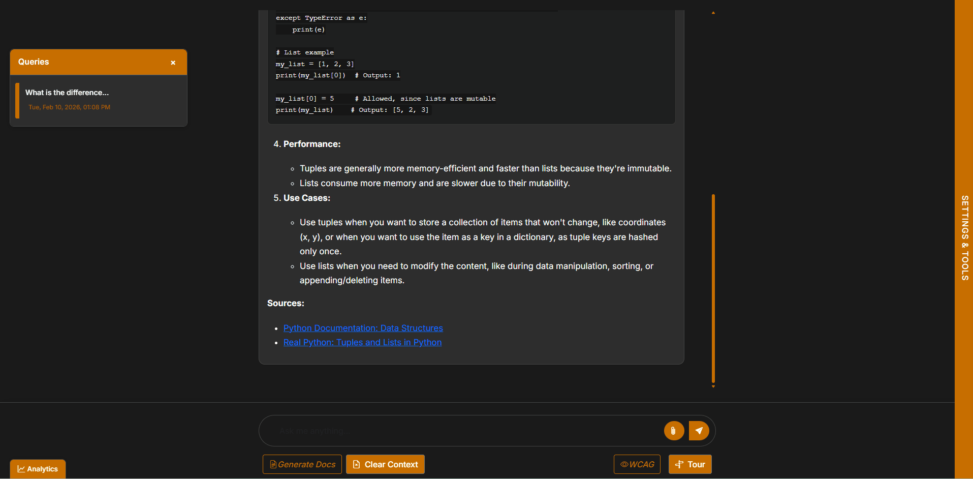 Live Transparency Panel demo preview